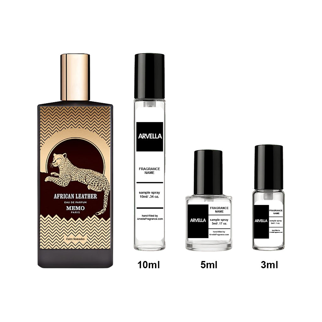 Memo Paris African Leather Sample 3ml Spray - Arvella Fragrance